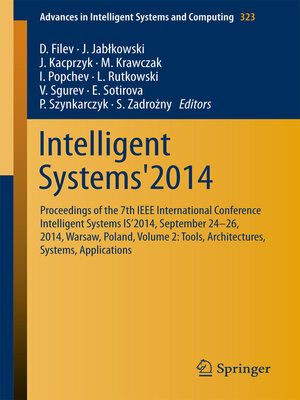 cover image of Intelligent Systems'2014